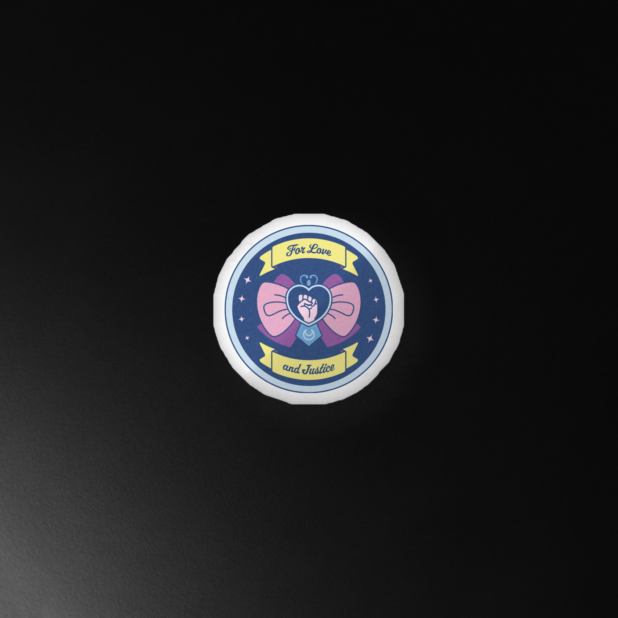 For Love & Justice Custom-shaped pillow (Dark Mode) - Image 2