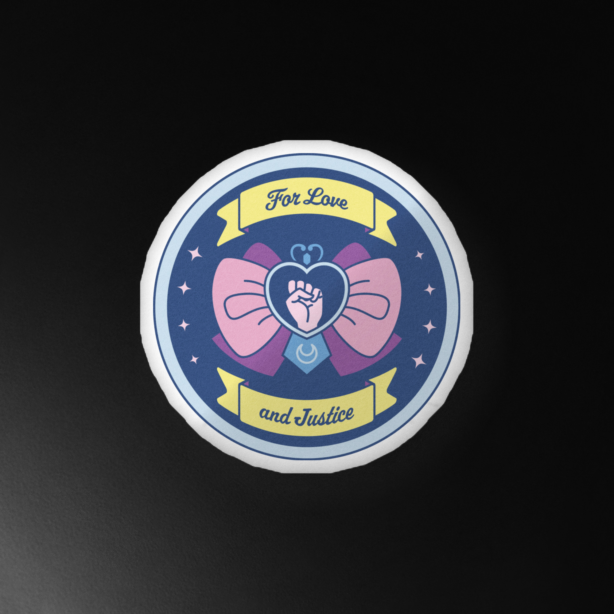 For Love & Justice Custom-shaped pillow (Dark Mode) - Image 3