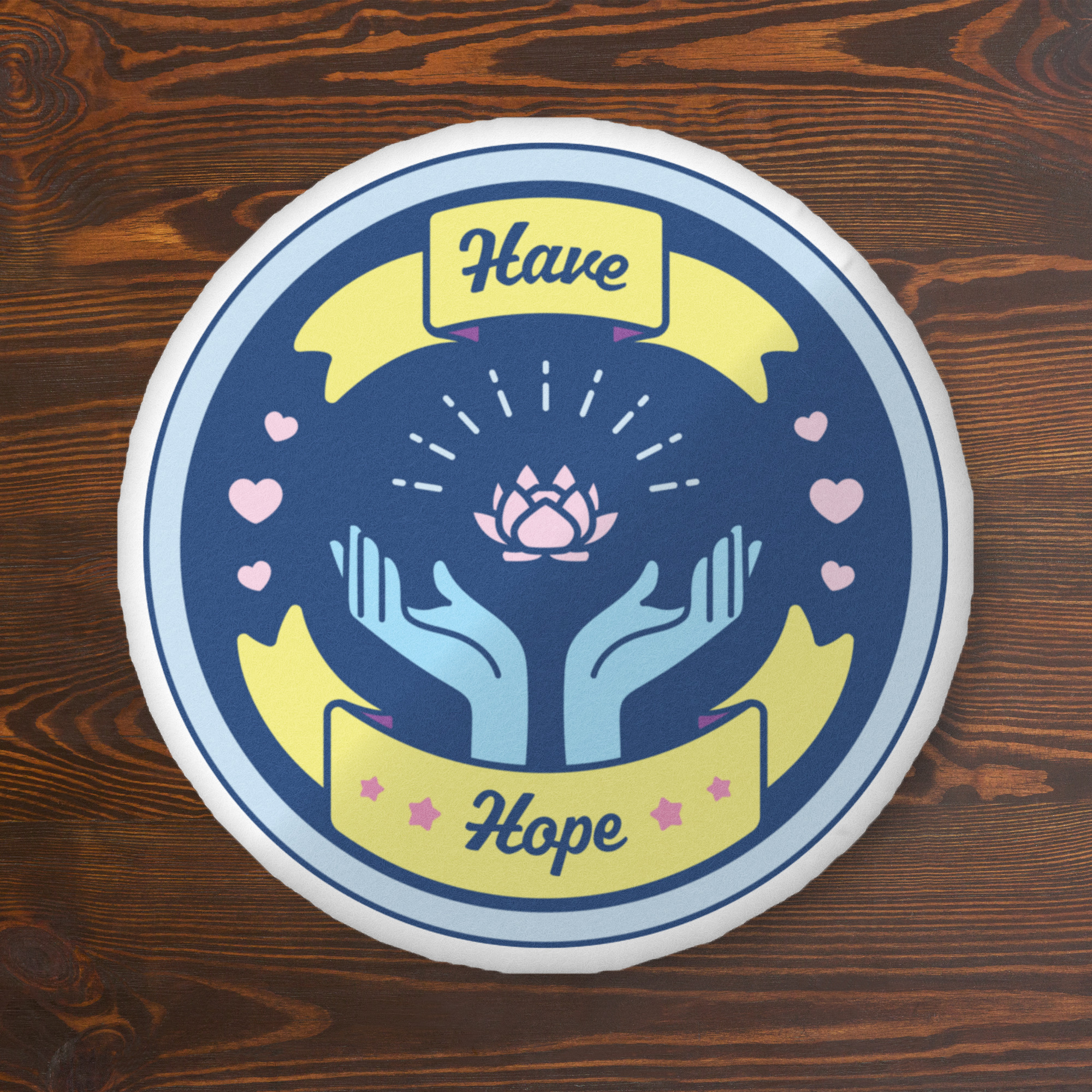 Have Hope Custom-shaped pillow (Dark Mode)
