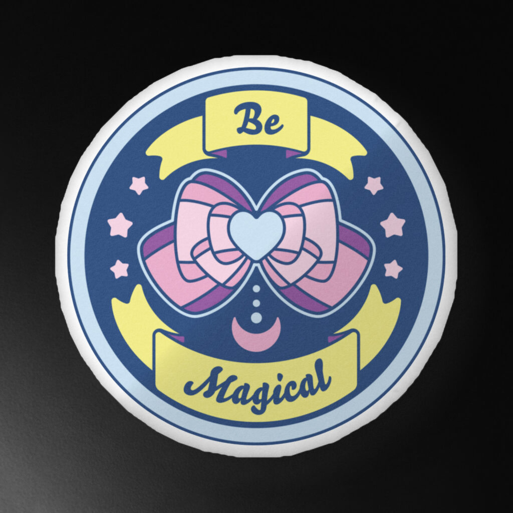 Be Magical Custom-shaped pillow (Dark Mode)