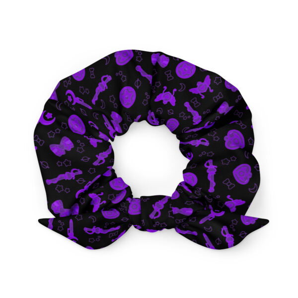 Dark Magical Power Pattern Recycled Scrunchie