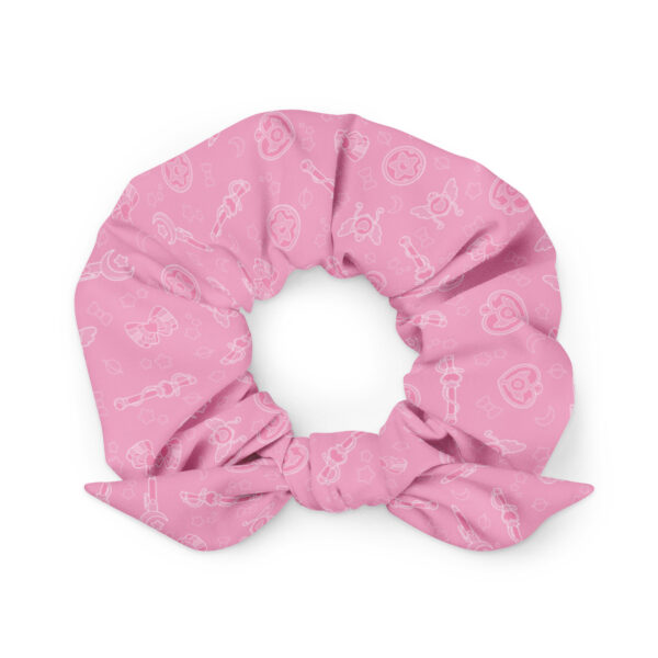 Pink Magical Power Pattern Recycled Scrunchie