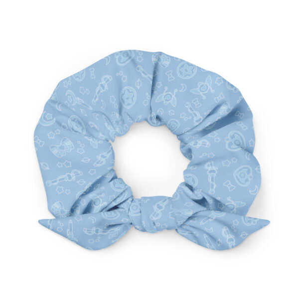 Blue Magical Power Pattern Recycled Scrunchie