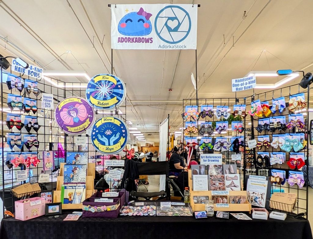 8' table at another anime con 2026